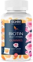 SOHM Biotin Gummys, Biotin Gummys for Health hair, Skins and Nails - 成人的多维塔明 Gummys, 男子,妇女的补充品