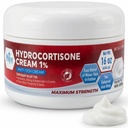 MED 自豪 1% Hydrocortisone Cream Bulk 16 Oz 最大强度 防艾奇玛、德马蒂炎、拉什斯、蚊子白蚁