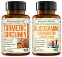Turmeric Crucumin 与黑椒提取剂和Glucosamine Chondroitin MSM 联合支持补编