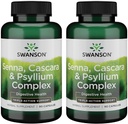 Swanson Senna Psyllium Cascara 复合体 GI 校正性支持 90 Capsules (2 Pack)