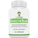 VitaMonk Quercetin 综合体 - 3 生物活性形式的 Quercetin - Isoquercetin, Quercetin 二水合物和 Quercetin 植物学 - 用于高级吸收 - Quercetin 500mg Capsules - 与溴化物的 Quercetin