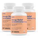 Curist General Levocetirizine 二氢氯化二酯 5mg Bulk(270块),过敏药,24小时过敏缓解-过敏药(3包90块)
