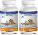 猫维他命和补充物 富尔 - 宠物的超维他命 - 狗和猫 - 强大的矿物 - 猫钙 - 2瓶(180只)