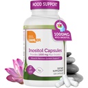 Zahler Inositol 补编 Capsules 1000mg - Mood & Nervous 系统支持妇女补编 - Hormone平衡与健康Ovarian 函数 - Kosher, Gluten Free, Dairy Free - 120