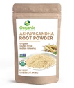 Ashwagandha 根粉 - 1.10 lbs (17.64 oz) - resealable Kraft Bag, Non-GMO, Indian Ginseng, Withania Somnifera - 100% Raw from India, by SHOPOSR