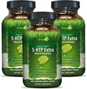 Irwin Naturals 双机型 5-HTP Extra - 60 液态软胶,包 3 - 用于放松和血清宁生产 - 90 总功率