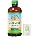 沙漠的Lily Aloe Vera Juice——全叶过滤的Aloe Vera 饮料,Non-GMO Aloe Juice带天然消化酶促进古特健康,胃部救济,健康,光滑皮肤,32 Fl Oz. Gelly Sachet包括.