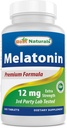 Best Naturals Melatonin 12 mg (一年供应量) - 无药夜眠援助 - Melatonin for Sleep and Relaxation, 365 Counter (365 Counter (Pack of 1)).
