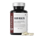 LES Labs hair Health – hair growth & Nails 补编, 改进的厚度,强度和全度 – Keratin, Biotin, 南瓜种子 & MSM – 60 Capsules