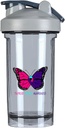 甲状腺癌意识 18 Ounce Shaker Bottle 饮料 混合液 防渗漏 前置工作 蛋白质 摇头丸 换料 摇头丸 500ML/18 Oz Gray&-1&-1-1