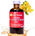 Em's Herbals Fresh St. John's Wort Oil - 在美国的野生采伐, Nerve Disfort, Skin Eruptions, 伤者护理,刀疤和伸展标记 - 皮肤,面部,身体,头发,按摩油(4 Oz)