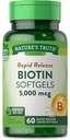 大自然的真理 Biotin 5000mcg → 60软胶 → Non-GMO & Gluten 免费的男女补充
