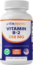 维生素B2(Riboflavin) 250 mg - 200 capsules 支持细胞能量和红血球生产