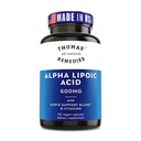 托马斯的全自然补救措施 Alpha Lipoic Acid 600mg,120个带B-维生素的卡普尔,Vegan,没有填充物