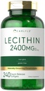 Carlyle Lecithin Supplement – 2400mg – 240 Softgel Capsules – 配有天然磷脂 – 非GMO, Gluten Free