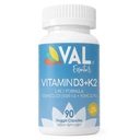 VAL维生素D3 + K2(MK-7)5000 IU & 90 mcg – Bone & Heart Health Supports – High Potency, Non-GMO, Easy to Swallow – 90 Vegan Capsules – D3 K2 Supplement in USA (英语).