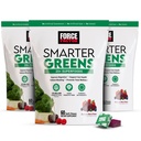 FORCETOR Smarter Greens Superfood Chews, 3-Pack, Greens 和 Superfoods 配有 Probiotics,抗氧化剂,以及 Fiber, 支持消化的绿色补充剂 Nitric Oxide, 和 Energy, 180 Chews