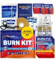 BurnFix 烧伤急救箱 烧伤急救箱 – 26-Piece 烧伤治疗与冷却Gel,服装和手套 – Kitchen, Sunburn, Chemical & Scald Relief – Home, Office, Travel