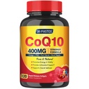 CoQ10 400mg SoftGels COQ10 - CQ10 Coenzyme Q10 补编,Plus PQQ,Omega 3和维生素E,用于心脏和细胞能量,120种服务