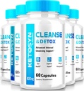 (5 Pack) Ketosyn Cleanse & Detox Capsules, Ketosyn Pills for Advanced Wight Loss, 最大强度 Keto Blend 支持补编, Keto Syn 内部清洗面料审查(300 Capsules)
