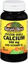 大自然的Blend Oyster Shell Calcium 500 mg 配有维生素D3,100 板块(Pack of 3)