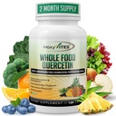 MoxyVites Quercetin with Bromelain 500mg 补充 - 生物活性植物类复合体,纯有机全食品季节性支持,抗氧化剂,20X吸收和生物利用率-120 Caps