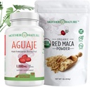 Beautific Bundle – Aguaje Capsules + Red Maca Powder → 头发、皮肤和身体的有机超级食品 → 维生素和矿物中的富人 → Vegan,非GMO