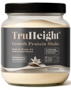 TruH8 生长蛋白摇摇(Vanilla Ice Cream Flavor, Whey) 儿童与青少年生长与发展蛋白粉 - 体重增益饮料 - 由小儿科医生,挑食者维生素,年龄4+认可.