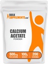 Bulk Assupports.com Calcium Acetate Powder - Calcium Supplement,食品品级 - 纯和Gluten Free,每服500毫克,100g(3.5 oz) (Pack of 1)
