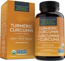 Viva Naturals Turmeric Curcumin, 1500 mg, 120 片剂 - 与黑辣椒用于吸收 - 用于联合支持和手机防御