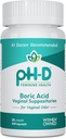 pH-D 女性健康 -- -- 600 mg Boric Acid 假设 -- -- 女性拥有 -- -- 用于阴道阴道阴道 -- -- 24个计数