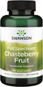 Swanson Chasteberry水果——促进妇女健康与月经和月经支持——可支持平衡和皮肤健康——(120卡普尔,各400毫克)