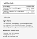 Z-Balance - Zinc 50mg + Cooper 5mg - 180 Vegan Capsules - 6个月供应 - Zinc picolante 和 Cooper gluconate 补充健康头发,皮肤和钉子 - 阿波罗的Higemony