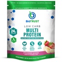 BioTrust 低碳蛋白粉 — 美味 Whey & Casein Blend from Grass-Fed Hormone Free Cows — 非 GMO, Gluten Free (Strawberry Banana) (草莓香蕉)
