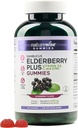 NatureWise Sambucus 老年莓Gummys -- -- 4岁以上和有维生素C、D3、锌 -- -- 老年莓等效于3520mg -- -- Vegan、Non-GMO -- -- 180计数[90-日供应]的成人免疫支助补助