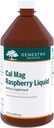 Genestra Brands Cal Mag Raspberry Liquid → Calcium and Magnesium Citrate Formulament 配有维生素D → → 15.2 fl. oz. 维他命 维他命 维他命