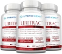 核准科学-UritracTM-UTI支助-Cranberry、D-Mannose、Lingonberry-Vegan 友好-每瓶60个卡普尔-包3