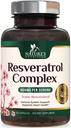 Resveratrol补充1800mg -- -- 用于健康老化和免疫支持的超强抗氧化剂 -- -- 心脏健康和细胞能量支持 -- -- 非GMO,生物可用跨Resveratrol -- -- 120 Vegan Capsules