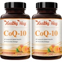 Coenzyme Q10 400mg CoQ10 补编 - Once Daily Coq 10 400mg Powder Capsules for Health Heart Antioxidant and Energy Support - 非GMO 快速吸收 Ubiquinone Q10 Coenzyme (200 services) (英语).