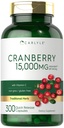Carlyle Cranberry Pills 15000mg → 300 Capsules → Herb 摘录 女性和男性 → + 补充维生素 C → 非GMO 和 Gluten Free