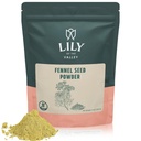 谷地的Lily Fennel种子抽取粉 - 对烹饪,沙拉和茶叶很有用 - 来自印度的100% Raw sourced - Vegan & Gluten - Free - 包装在可回收邮袋(8oz,226g)