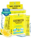 关键Nutrients 电解质粉末包 - 刷新柠檬酸20 Pack 水解质包 - 旅行水解质粉末 - 无糖,无卡路里,无葡萄糖 - 美国制造