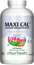 Maxi Health Calcium 1000 mg 补充维生素D3(1000 IU)和镁(500 mg) - 骨,牙齿和男女联合支持 - 360 Capsules - Maxi Cal