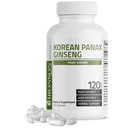 Bronson Korean Panax Ginseng 支持能量,耐力和生命力+记忆和精神性能,120卡普尔