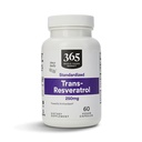 365 由全食品市场,Transresveratrol 250Mg,60 Vegg Capsules提供