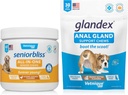 VETNIQUE 老年狗全能多维特敏 Chews for 老年狗全能(60ct) & Glandex Anal Gland 支持花生酸奶软嚼(30ct) Bundle