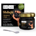 Kapiva 100% 纯喜马拉雅 Shilajit Resin(30gm), 男女高潜力 120 服务 250mg + 80 跟踪矿物, 高达 70% 富尔维酸 + 真实 + 自然能源和免疫支持