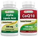 最佳自然剂 Alpha Lipoic Acid 600 mg和COQ10 100 mg