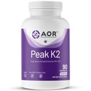 AOR,Peak K2,支持骨骼和心血管健康及正常血液克隆,饮食补充,90种服务(90个胶囊)