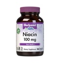 Bluebonnet Niacin 100mg 维生素B3 尼古丁酸 -- -- 对妇女和男子的心脏健康支持* -- -- 非GMO、Vegan、Kosher、Gluten-Free、Soy-Frey-Free Flush Niacin 补充剂 -- -- 90个蔬菜罐头